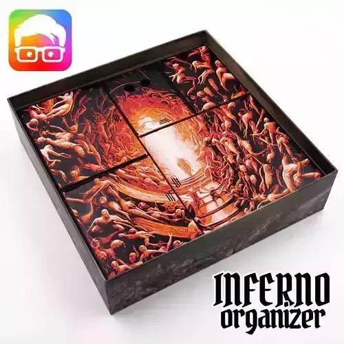 INFERNO BOARD GAME ORGANIZER BY AMMEDIA  3D print model