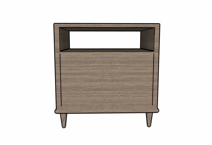 Chatfield 2 Drawer Nightstand by Sedgwick and Brattle 3D model_3