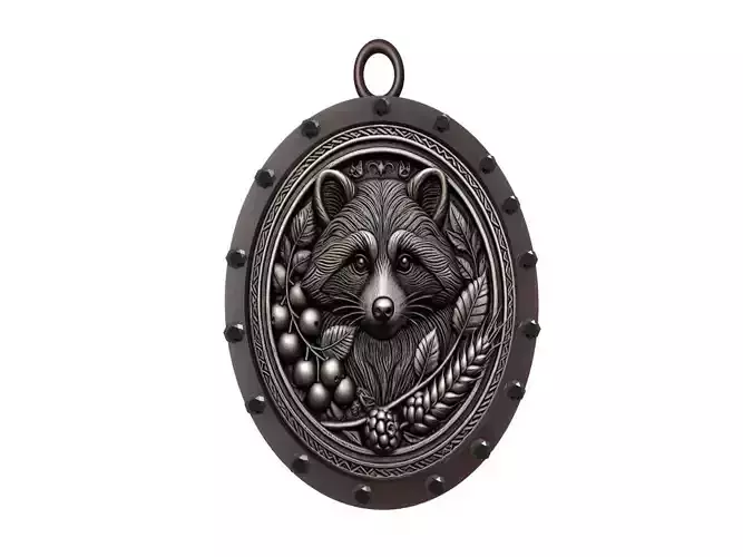 Raccoon Animal Pendant