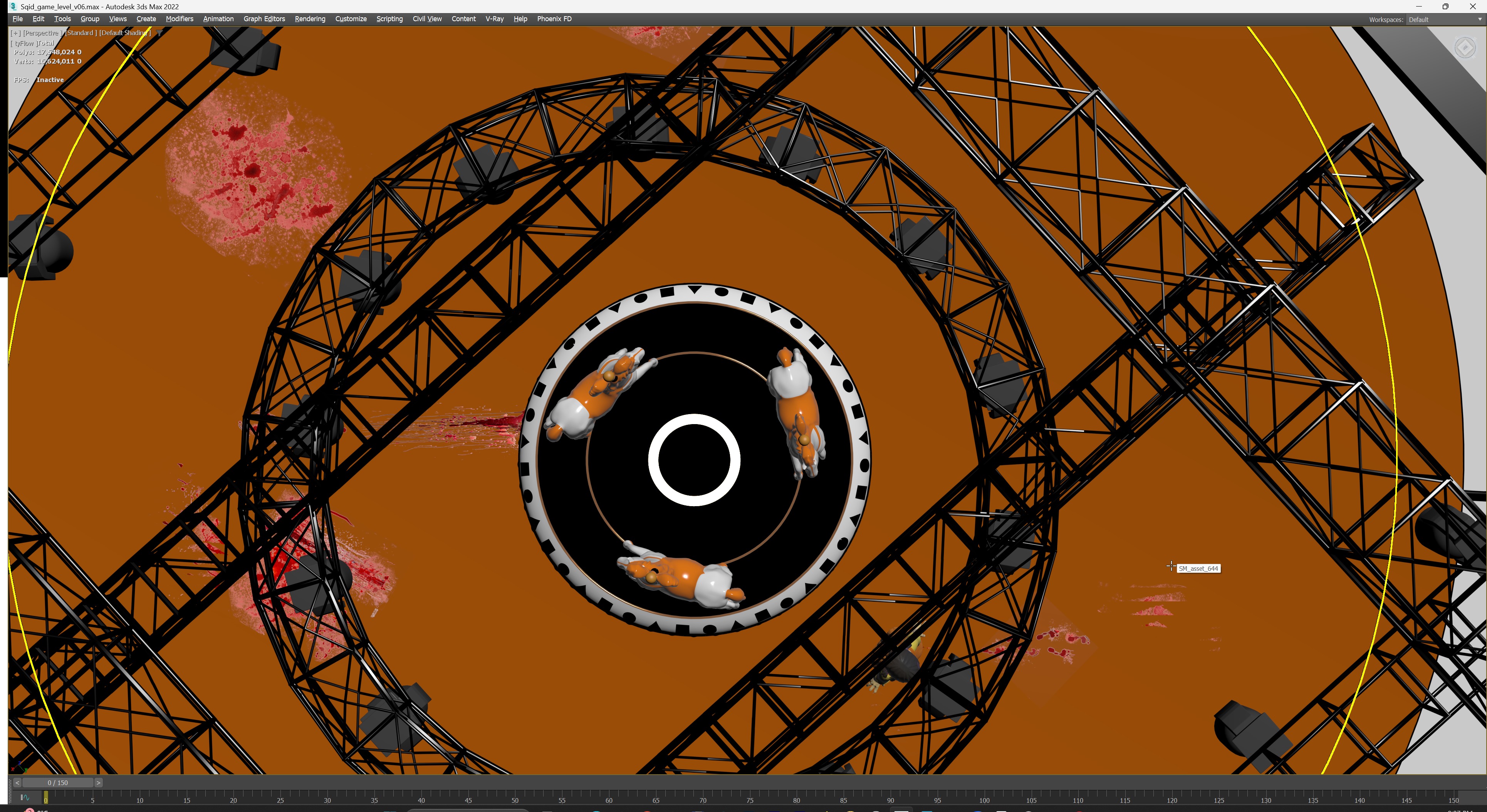 Squid Game Arena Mingle Carousel Scene 3D model_42