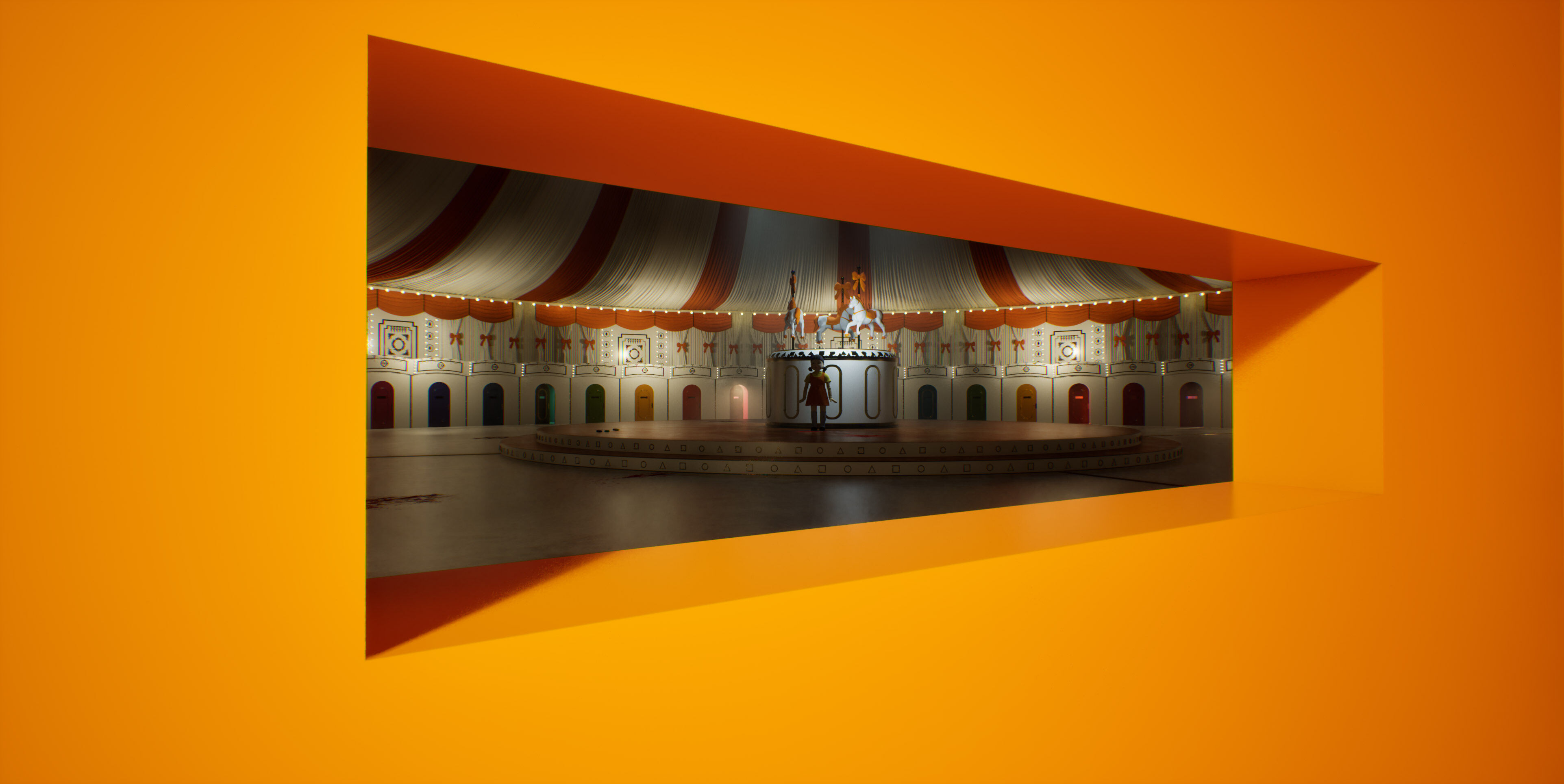 Squid Game Arena Mingle Carousel Scene 3D model_29