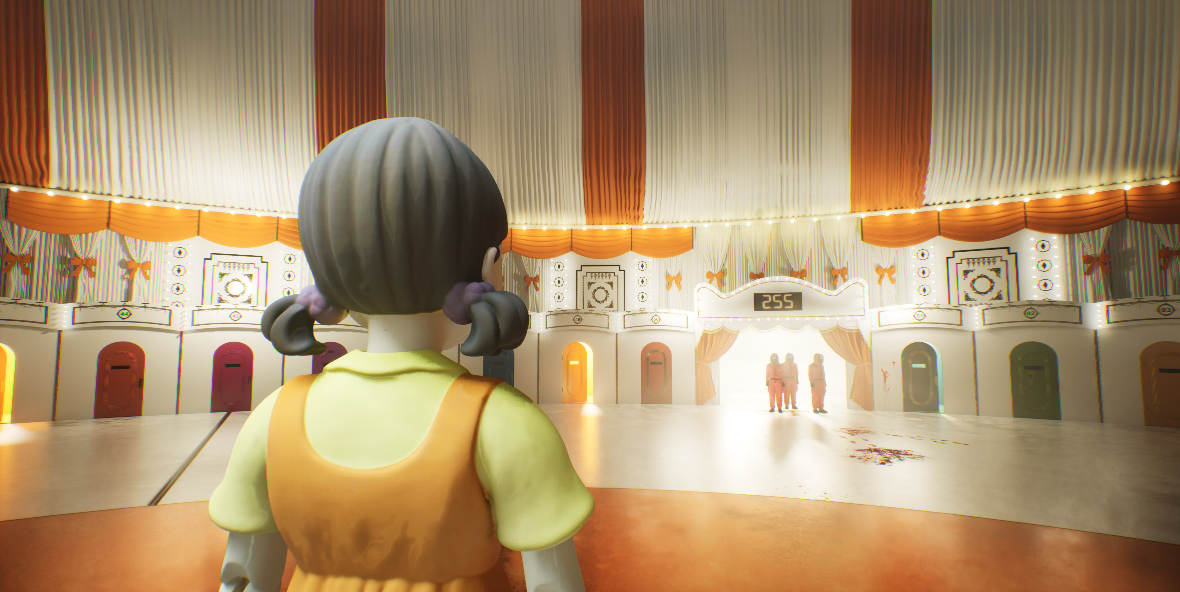 Squid Game Arena Mingle Carousel Scene 3D model_25