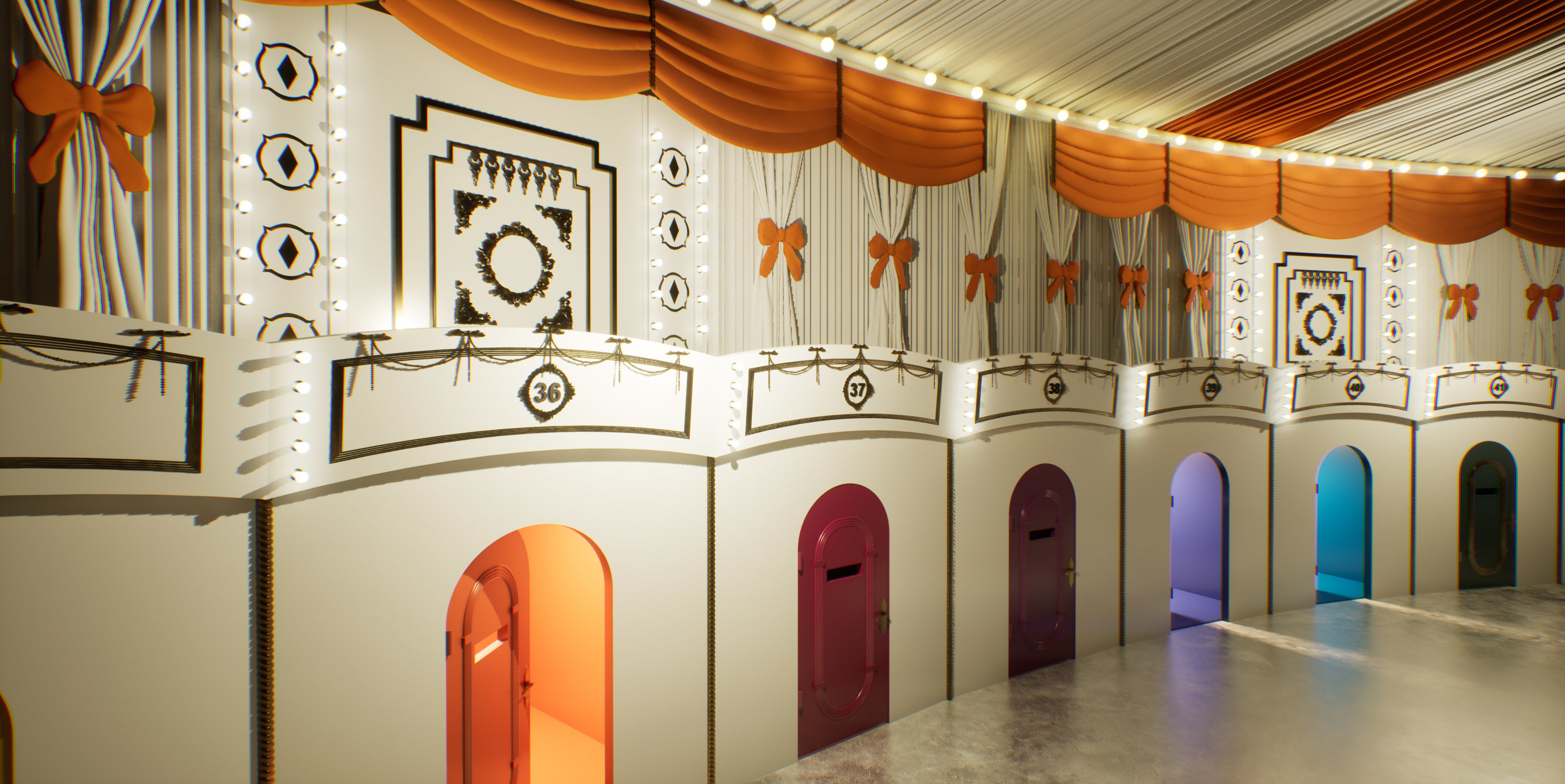 Squid Game Arena Mingle Carousel Scene 3D model_14