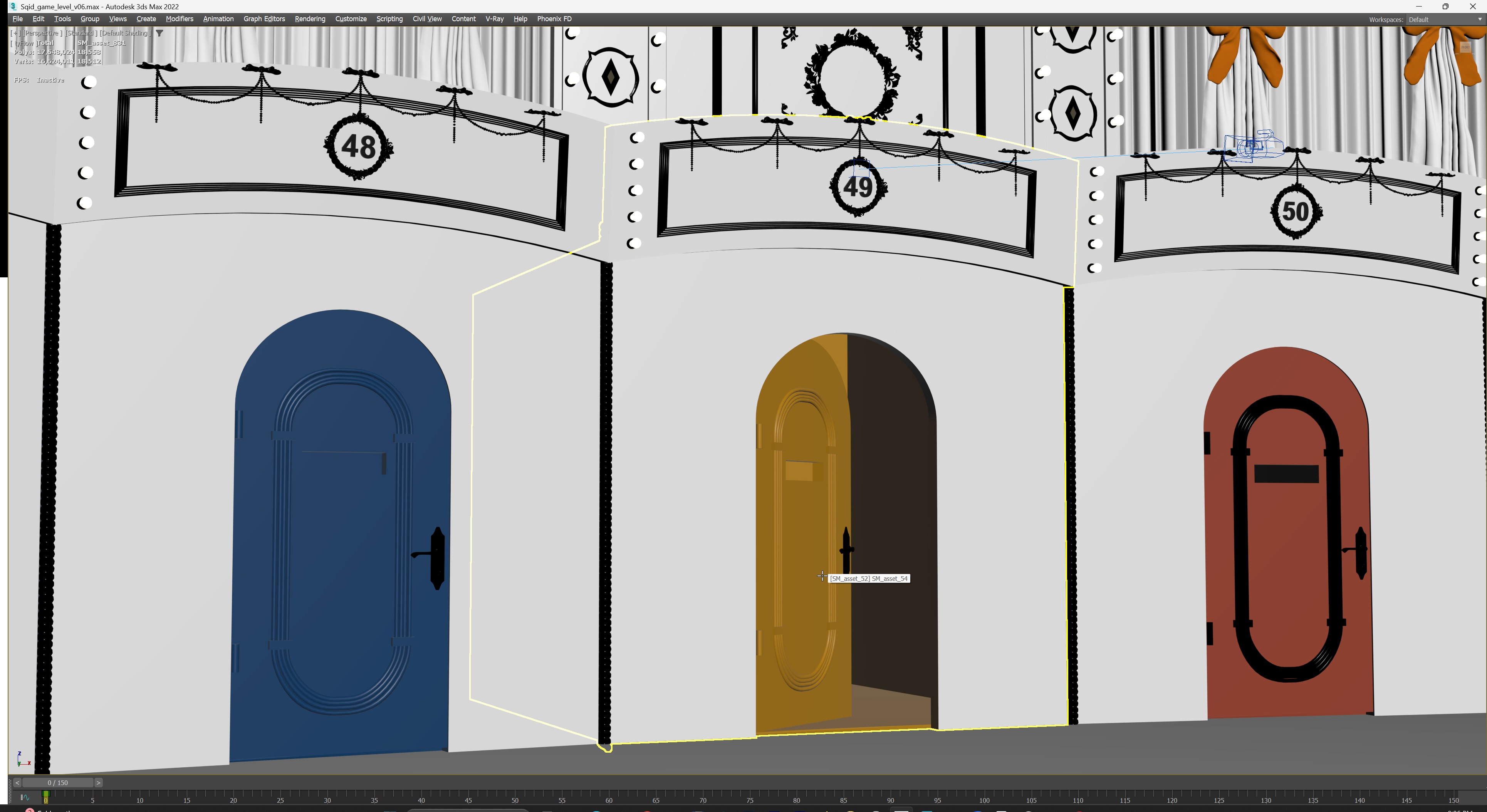 Squid Game Arena Mingle Carousel Scene 3D model_40