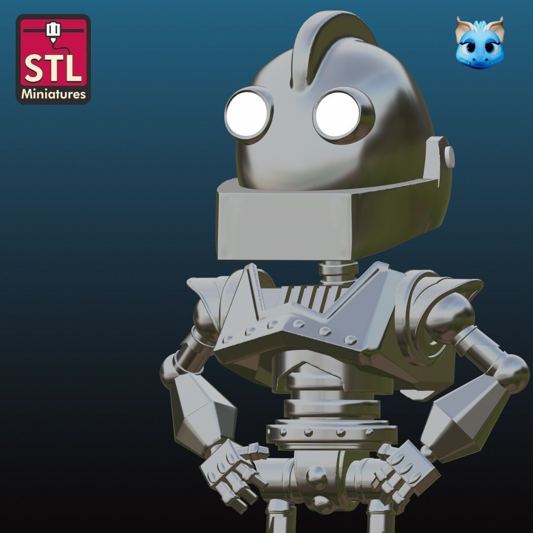 Chibi Iron Giant  Digital Download STL File   3D print model_3
