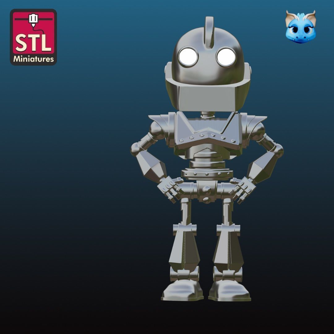 Chibi Iron Giant  Digital Download STL File   3D print model_2