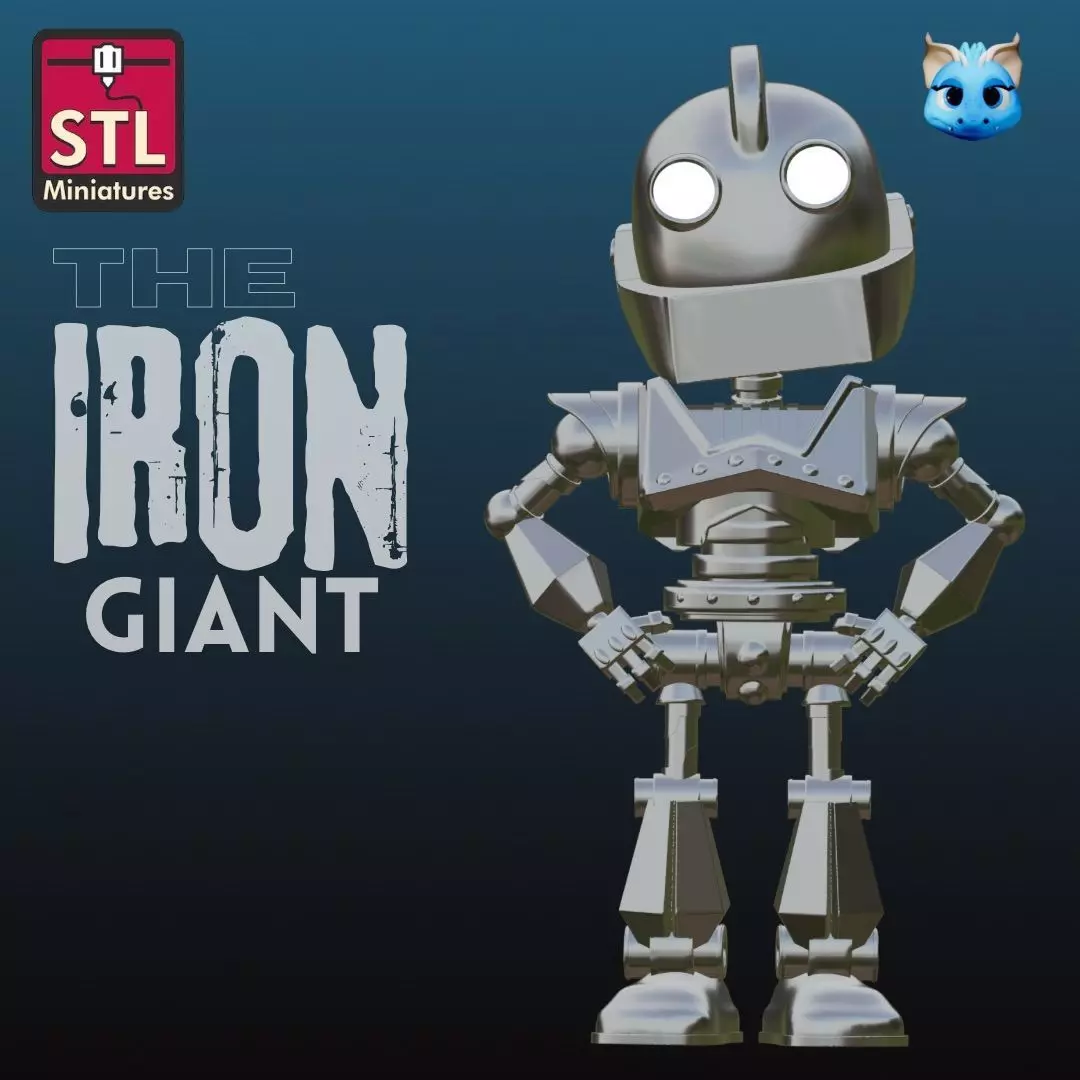 Chibi Iron Giant  Digital Download STL File   3D print model_0