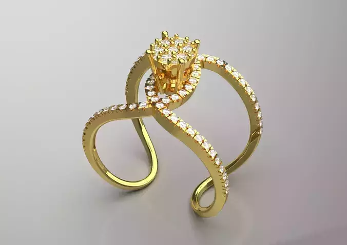 flower jewelry ring fr0051
