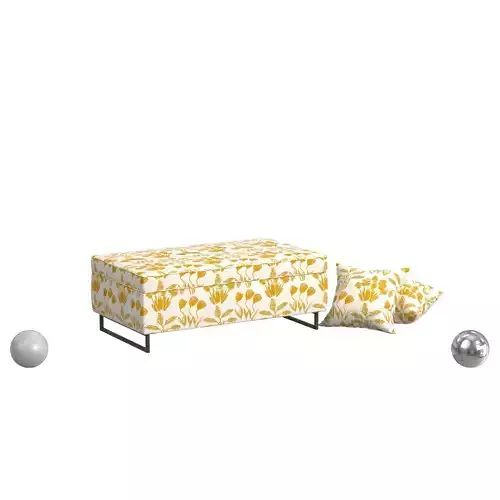 Bleecker Storage Ottoman 3D model