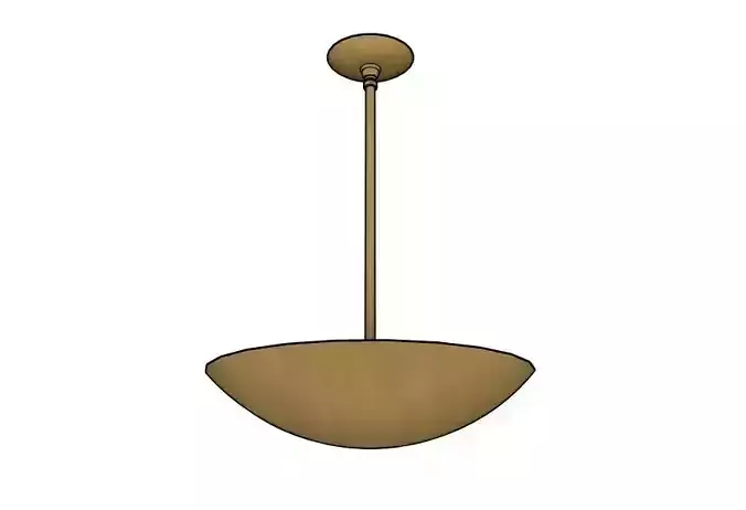 Dome Brass Ceiling Pendant by Orange Furniture