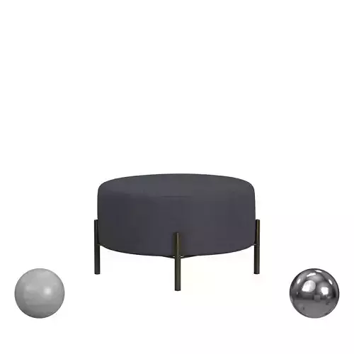 Solano Ottoman--Effie Indigo 3D model