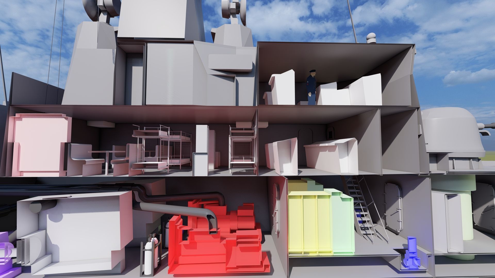 Victory Class Corvette 3D model_22