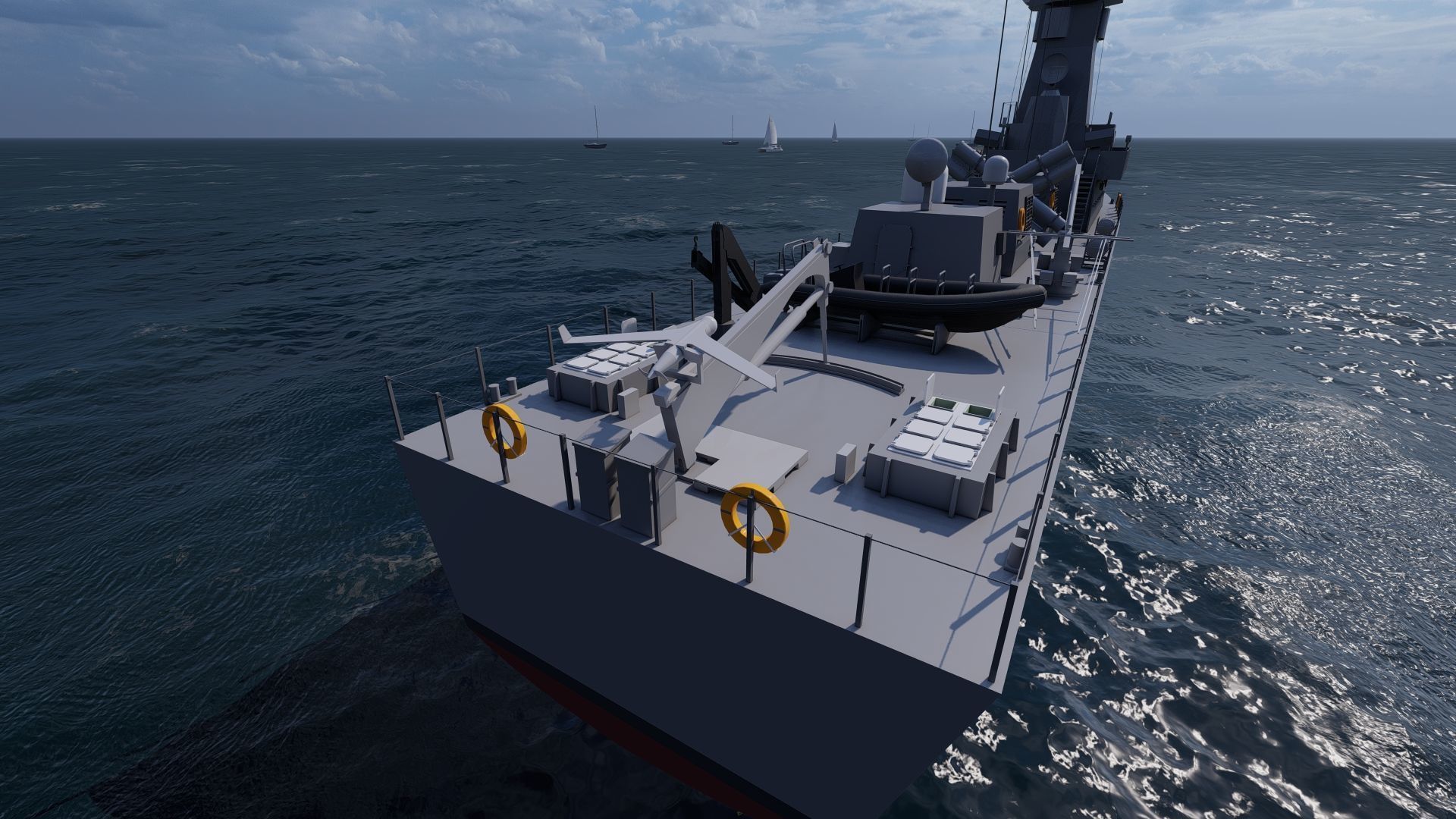 Victory Class Corvette 3D model_6