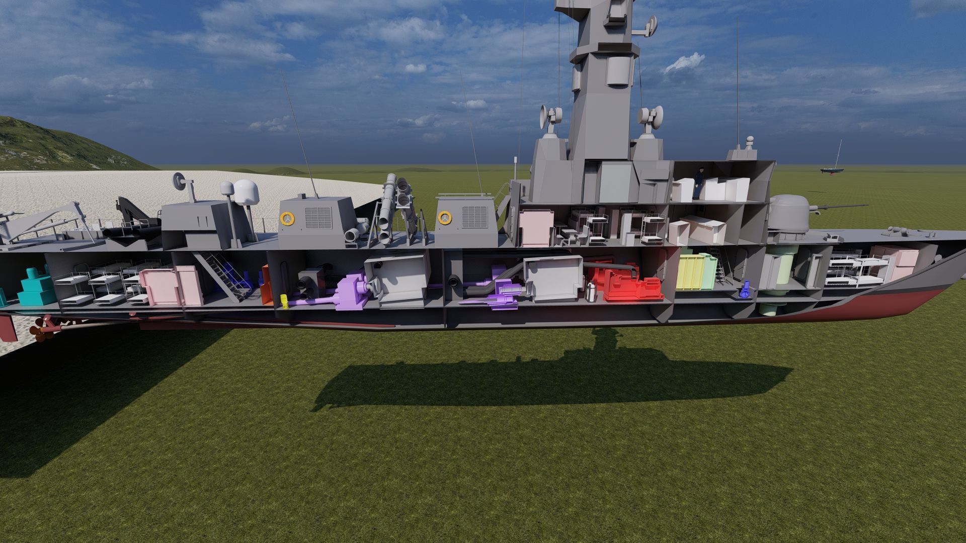 Victory Class Corvette 3D model_24