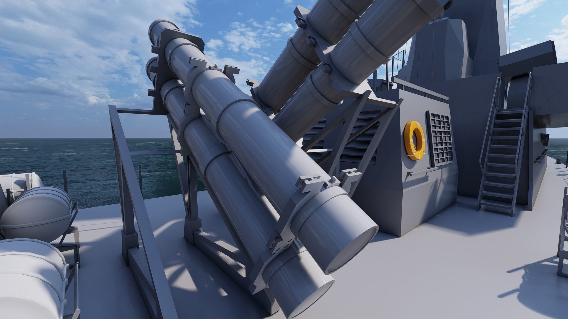 Victory Class Corvette 3D model_9