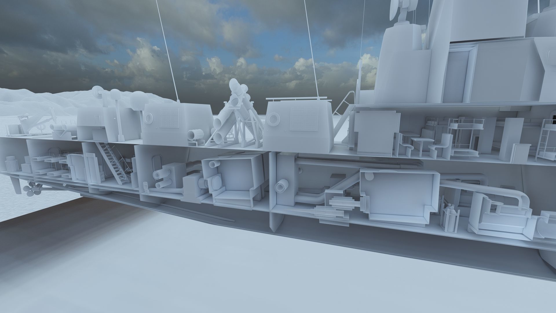 Victory Class Corvette 3D model_25