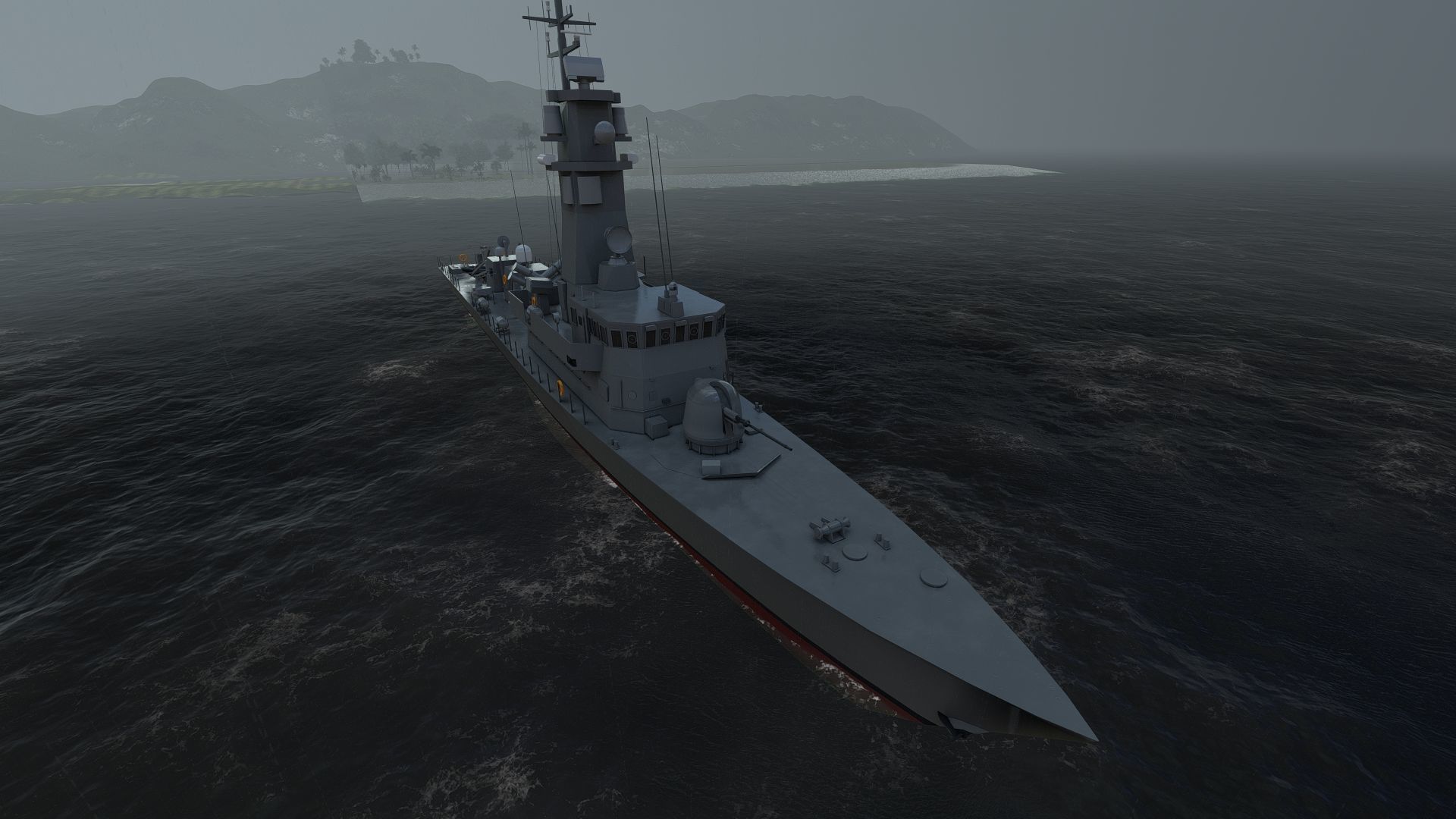 Victory Class Corvette 3D model_12