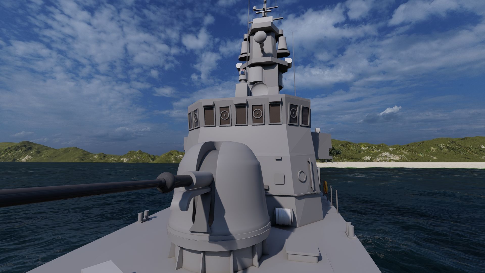 Victory Class Corvette 3D model_10