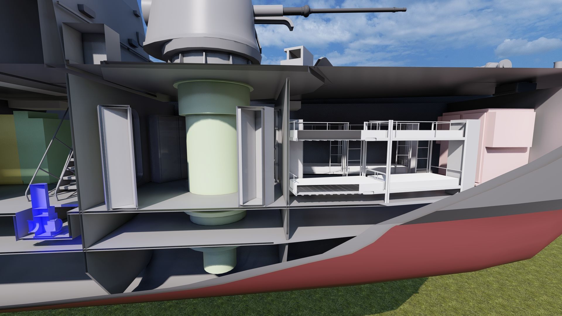 Victory Class Corvette 3D model_21