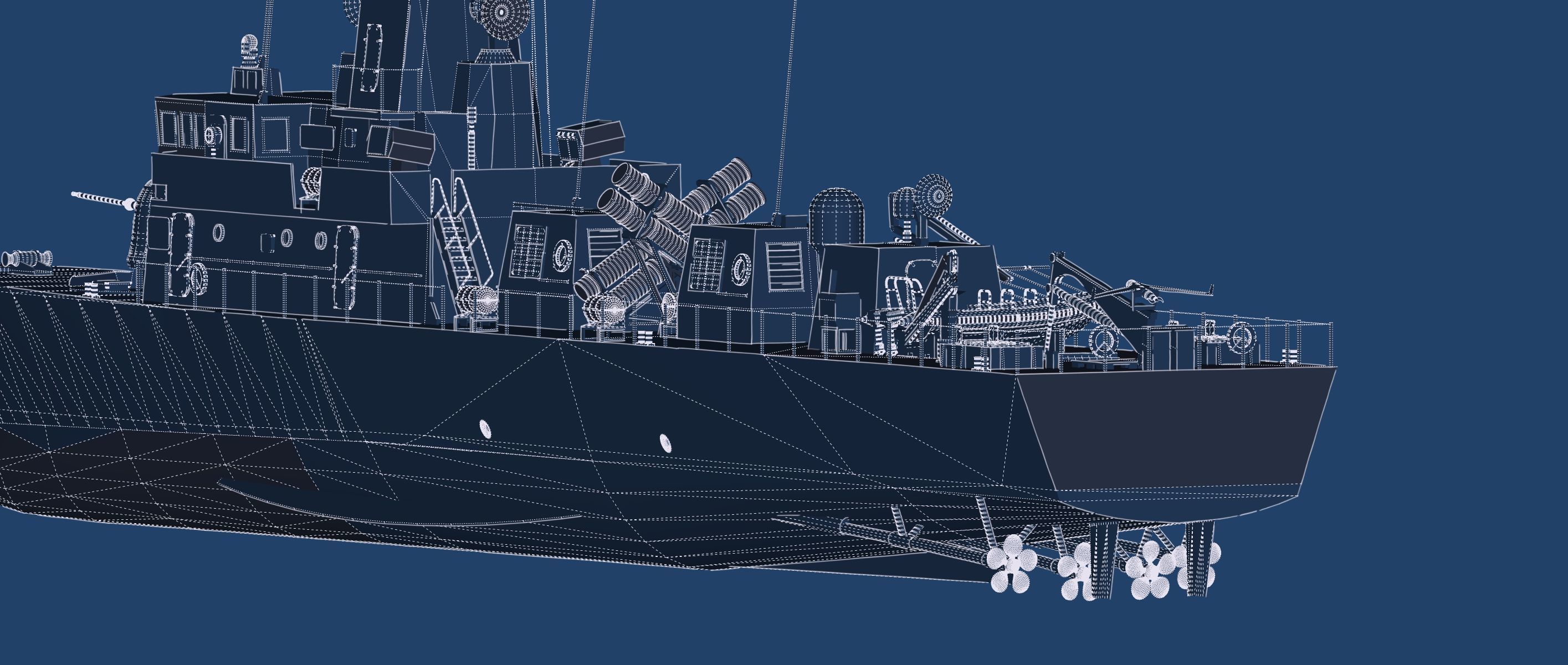 Victory Class Corvette 3D model_32