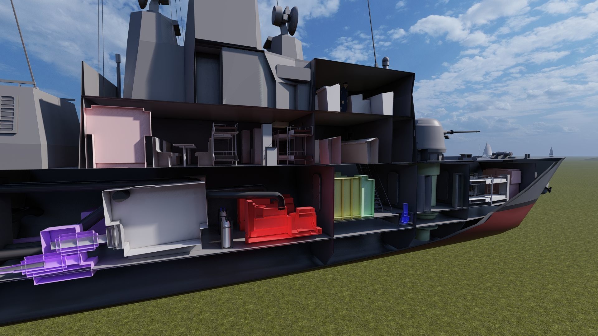 Victory Class Corvette 3D model_15