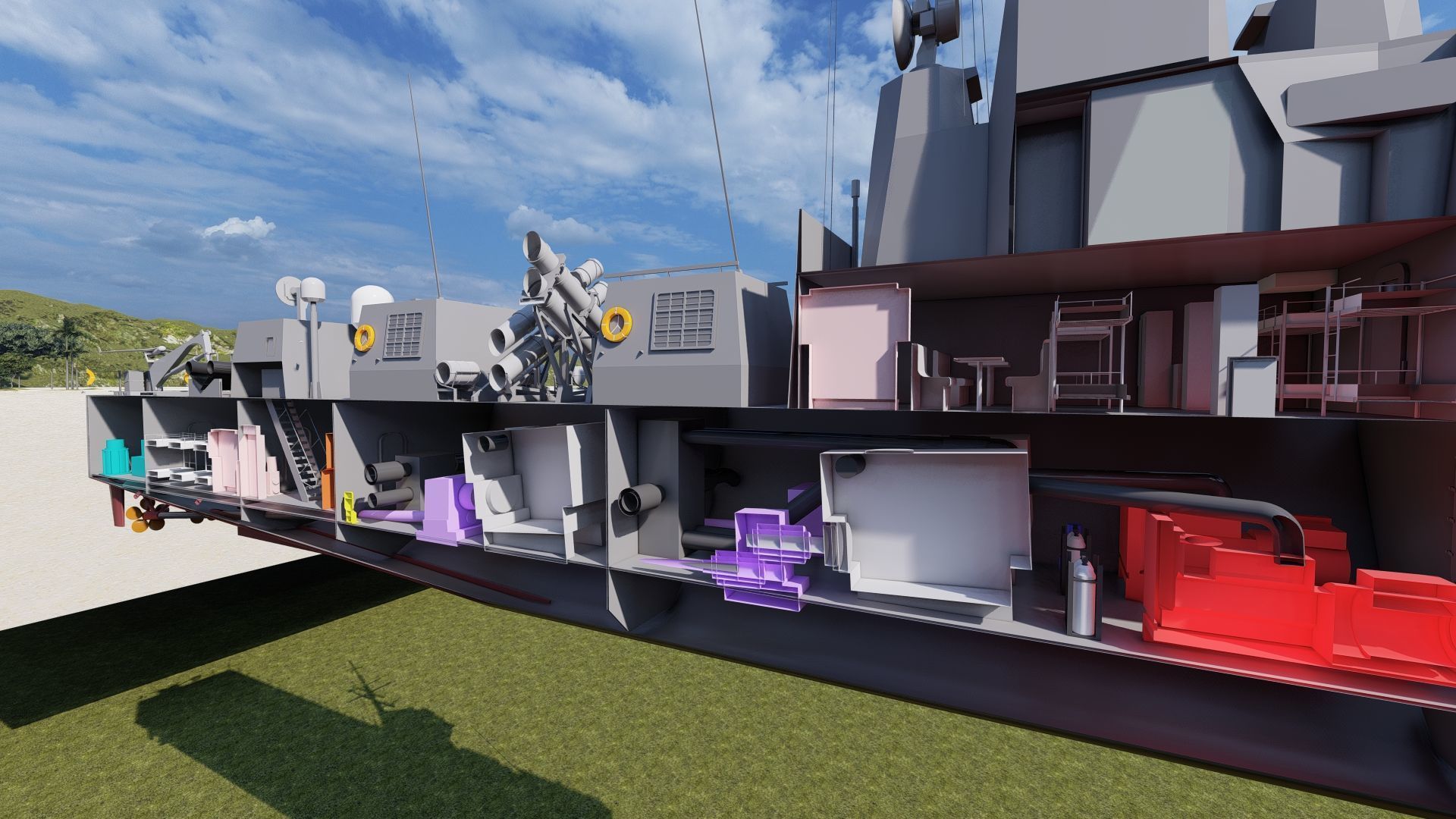 Victory Class Corvette 3D model_16