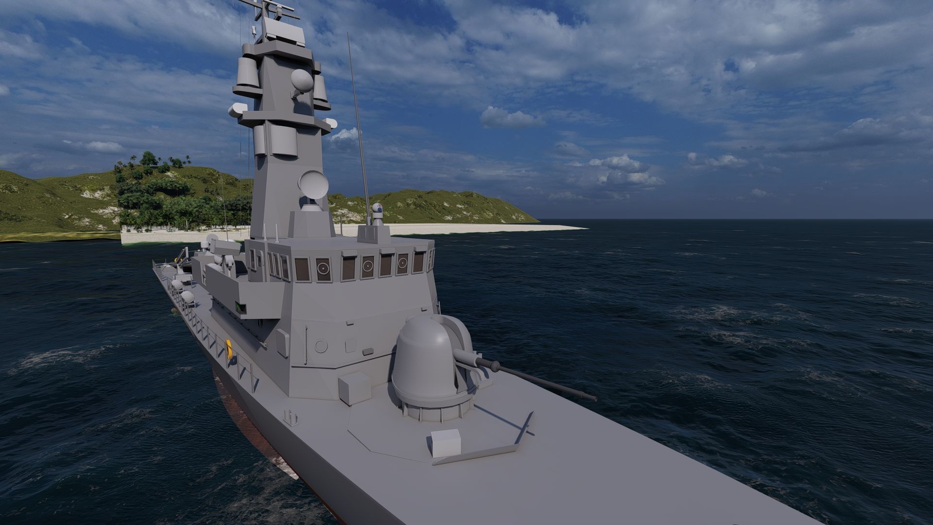 Victory Class Corvette 3D model_3