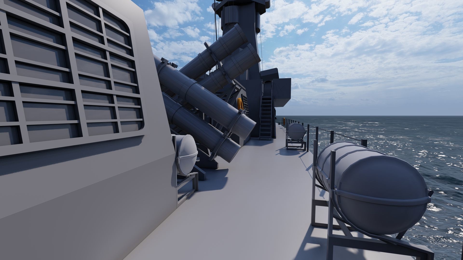 Victory Class Corvette 3D model_8