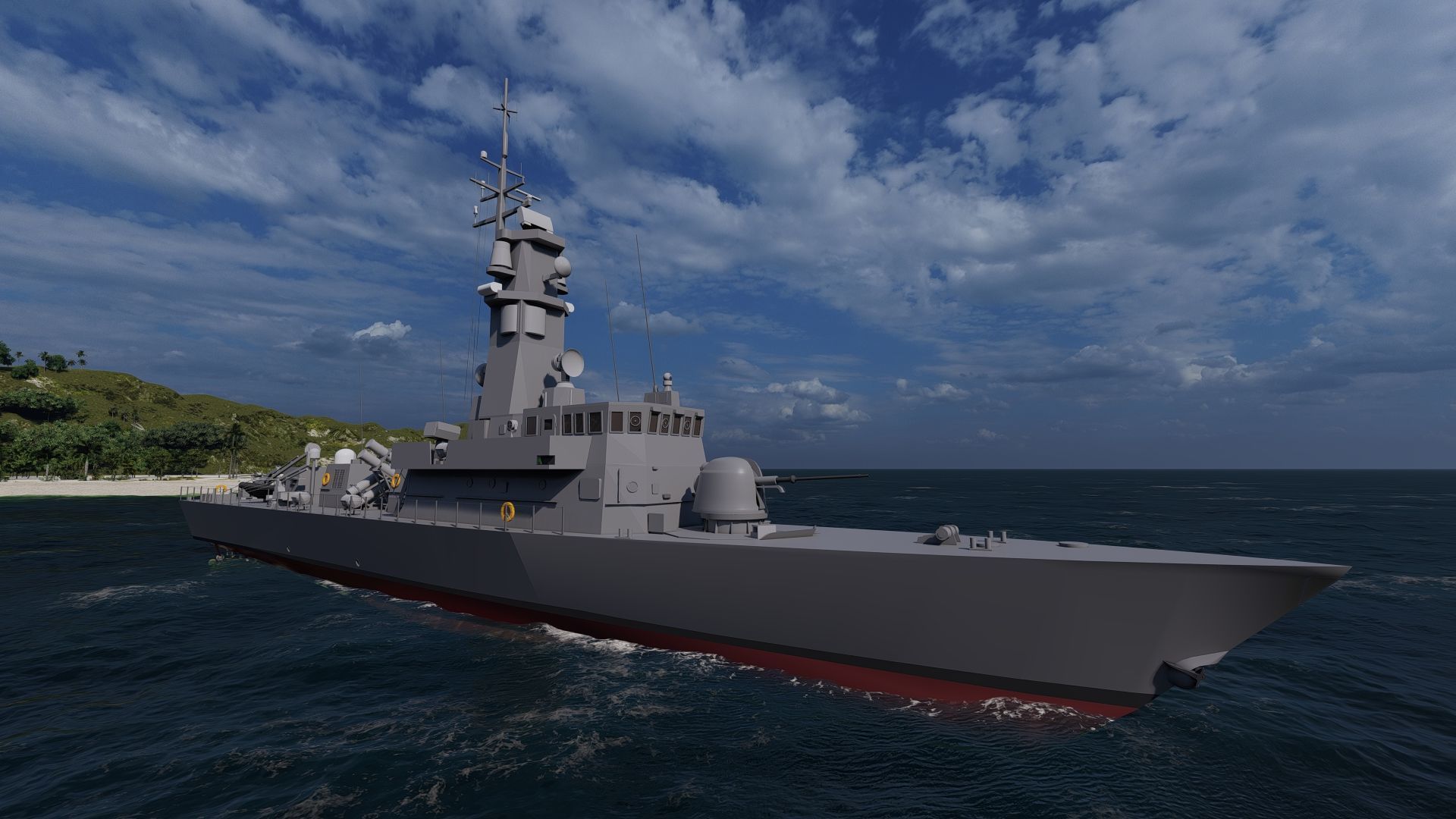 Victory Class Corvette 3D model_2