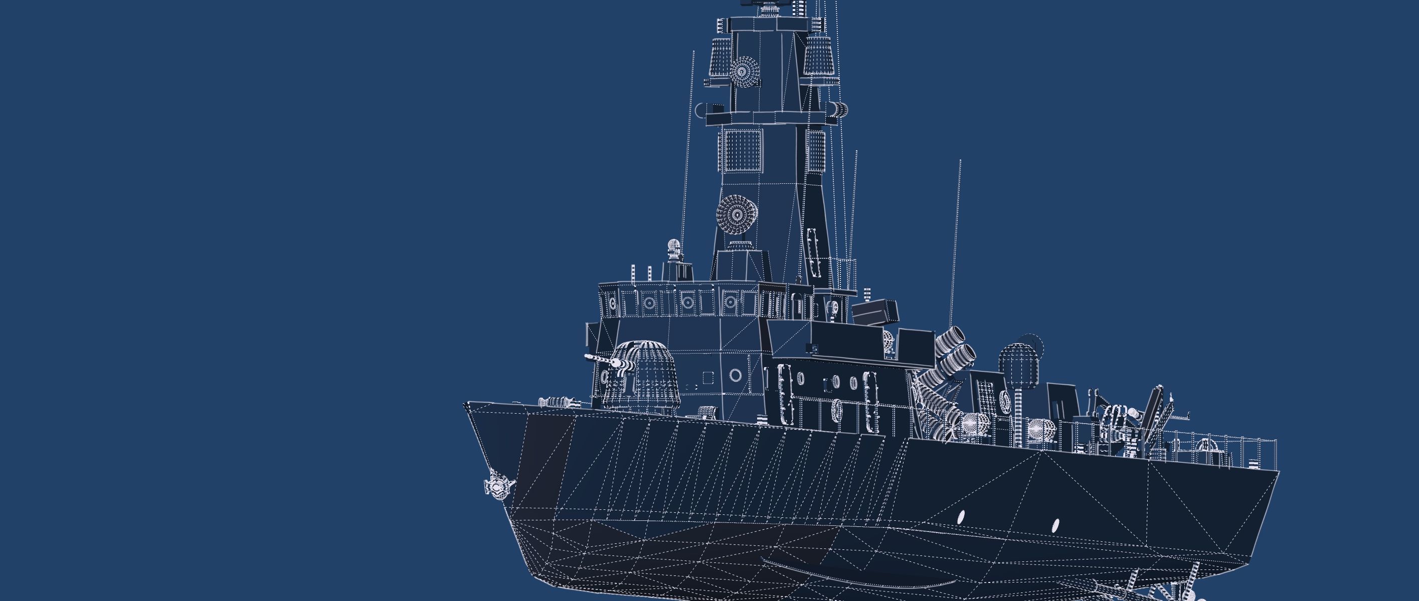 Victory Class Corvette 3D model_33