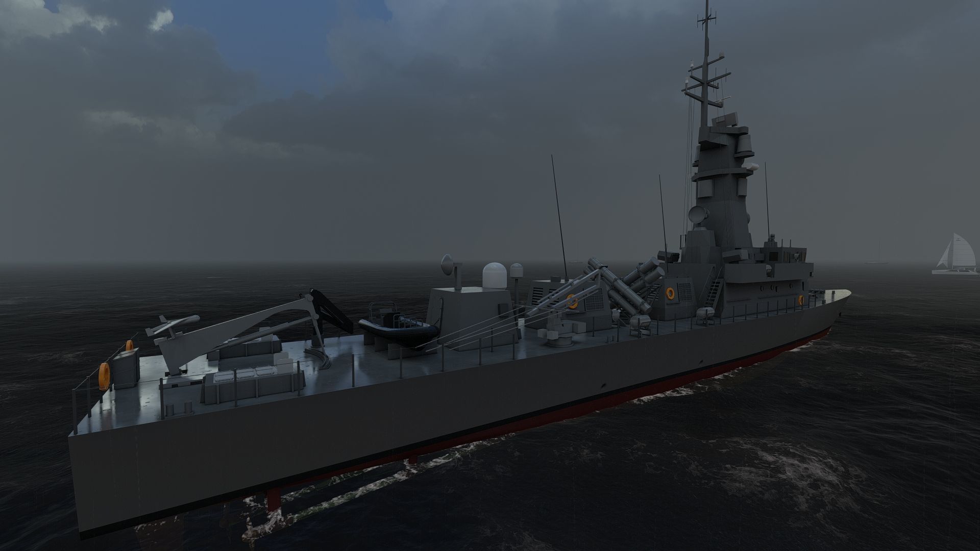 Victory Class Corvette 3D model_4