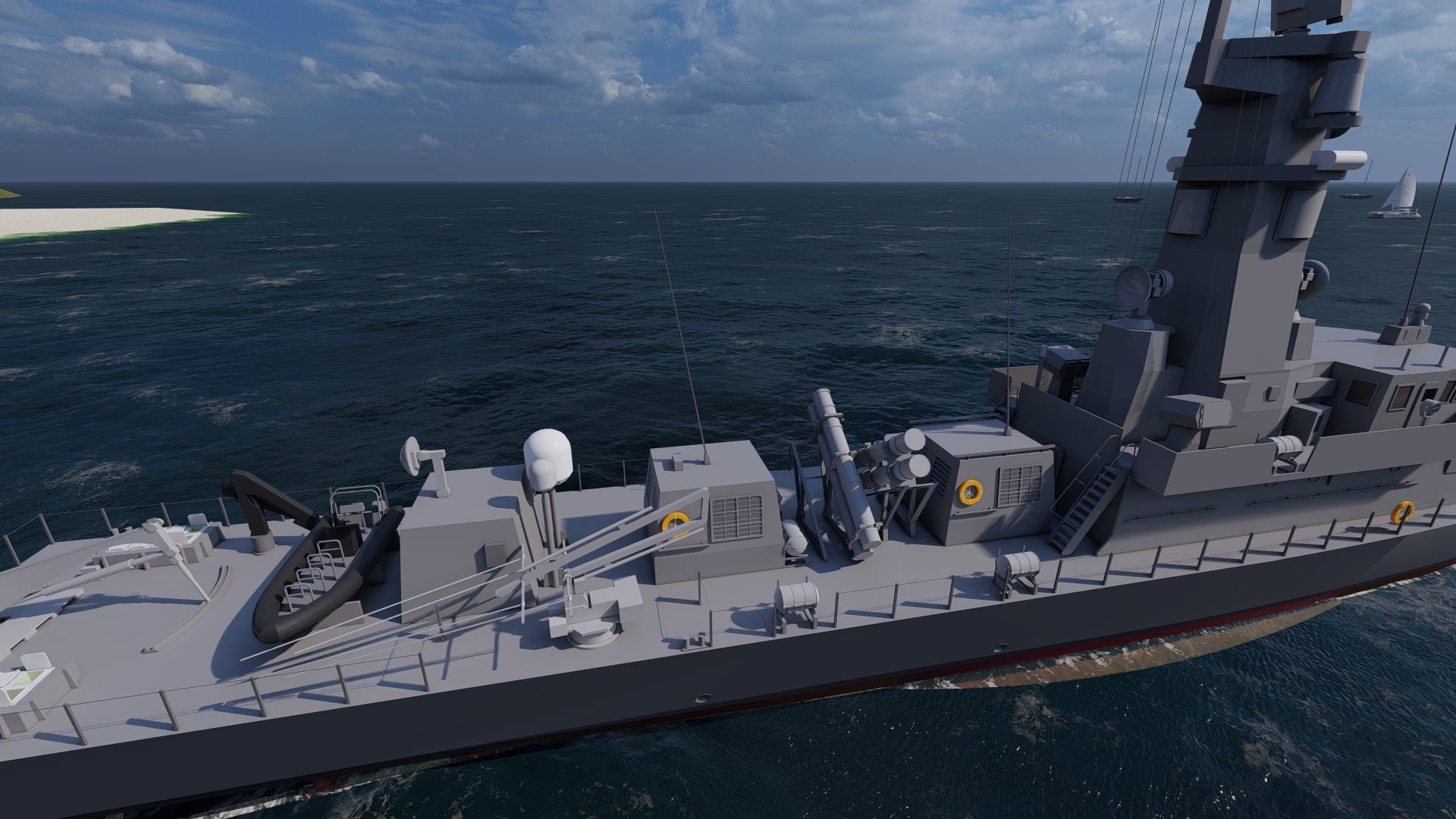 Victory Class Corvette 3D model_5