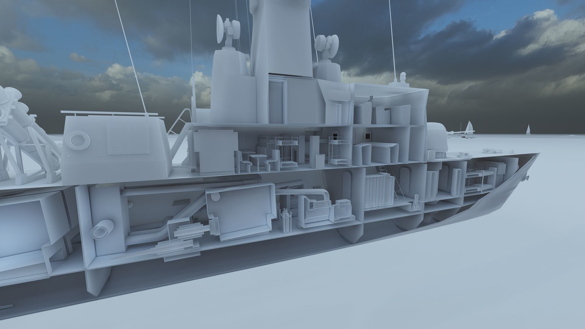 Victory Class Corvette 3D model_26