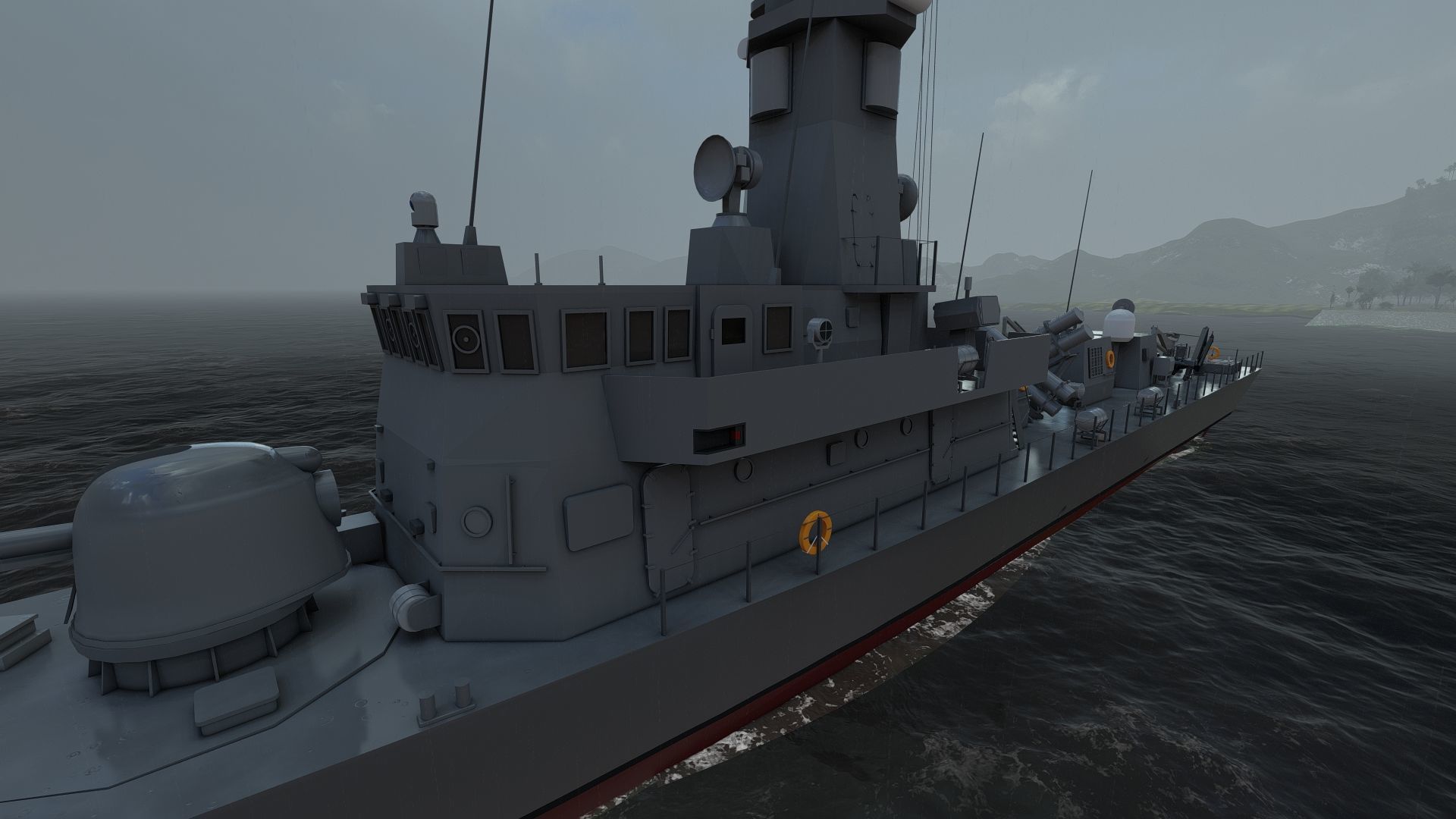 Victory Class Corvette 3D model_13