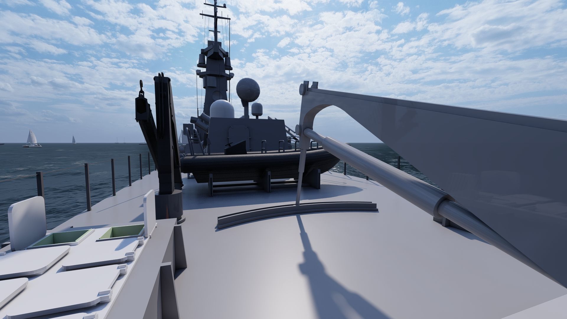 Victory Class Corvette 3D model_7