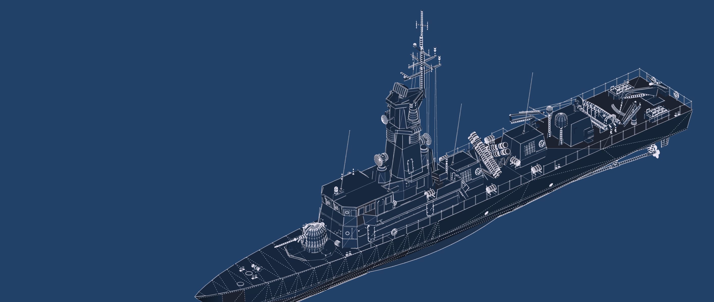 Victory Class Corvette 3D model_34