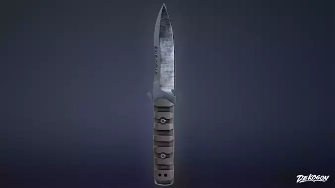 KNIVES - Knife Tactical 04 - LOW POLY Low-poly 3D model