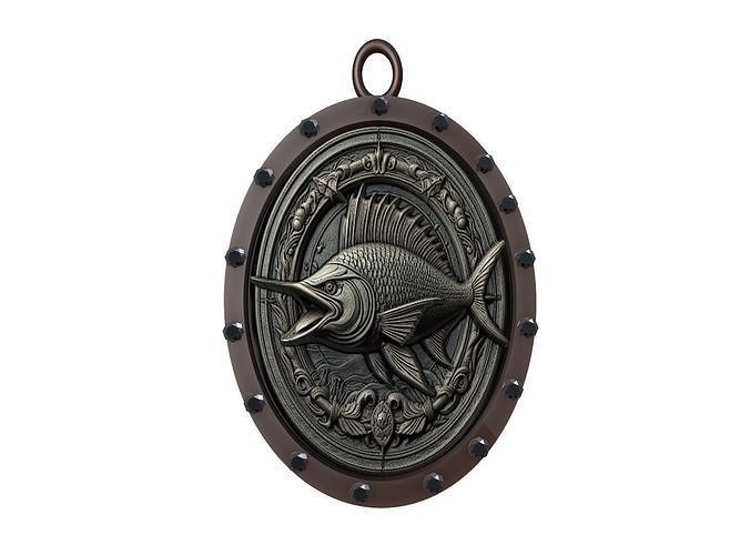 Swordfish Animal Pendant 3D print model