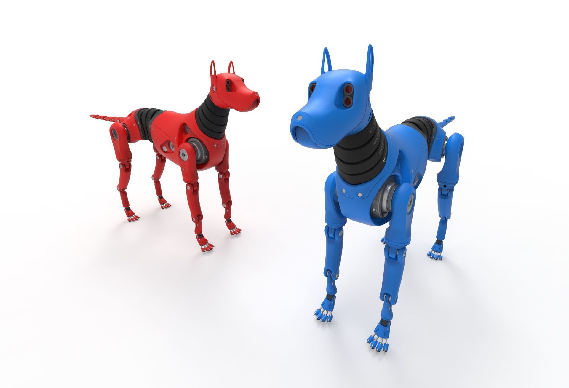 Dummy Robot Dog 3D model_7