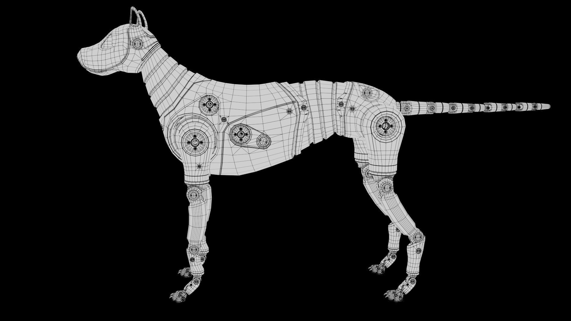 Dummy Robot Dog 3D model_17