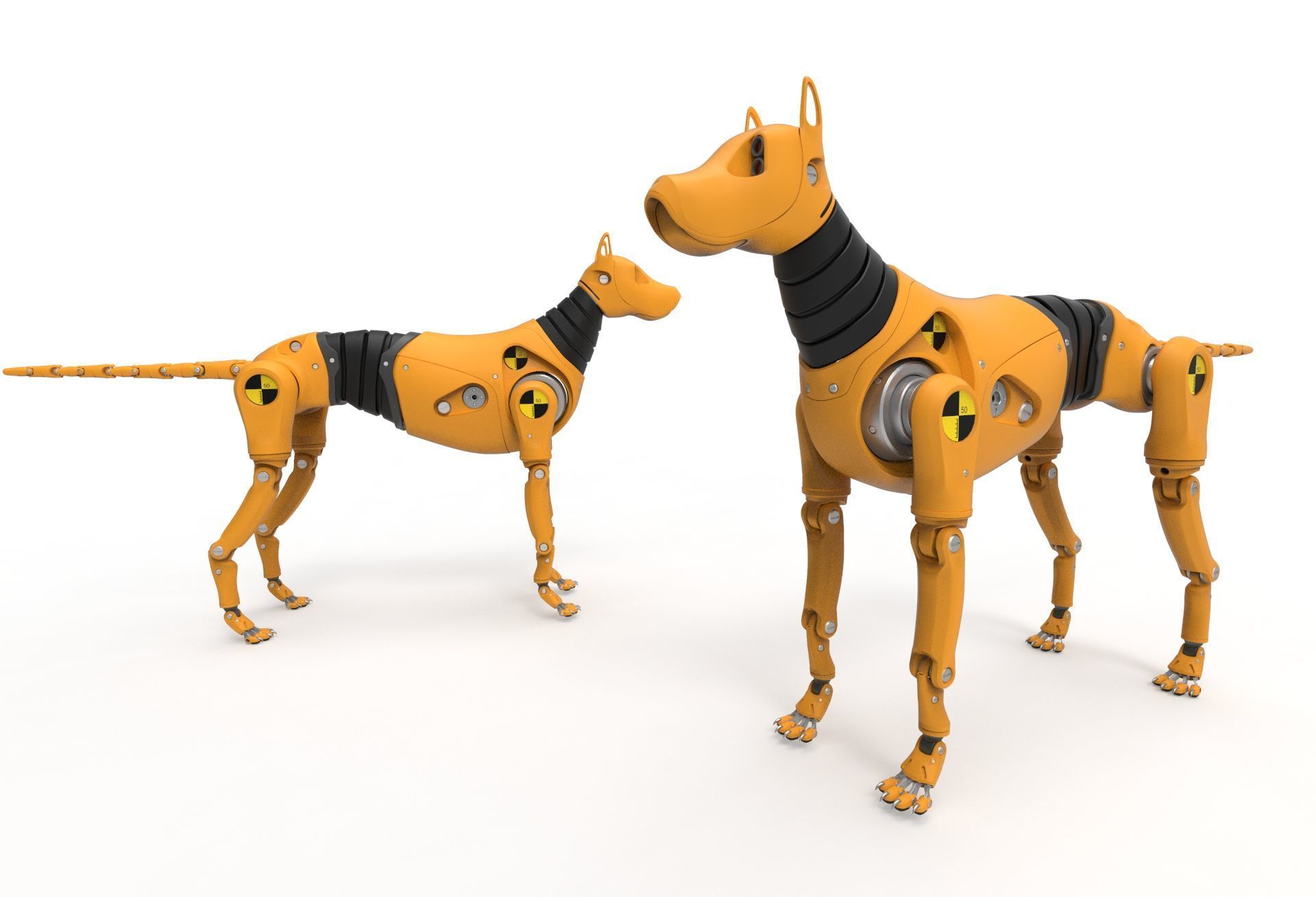 Dummy Robot Dog 3D model_12