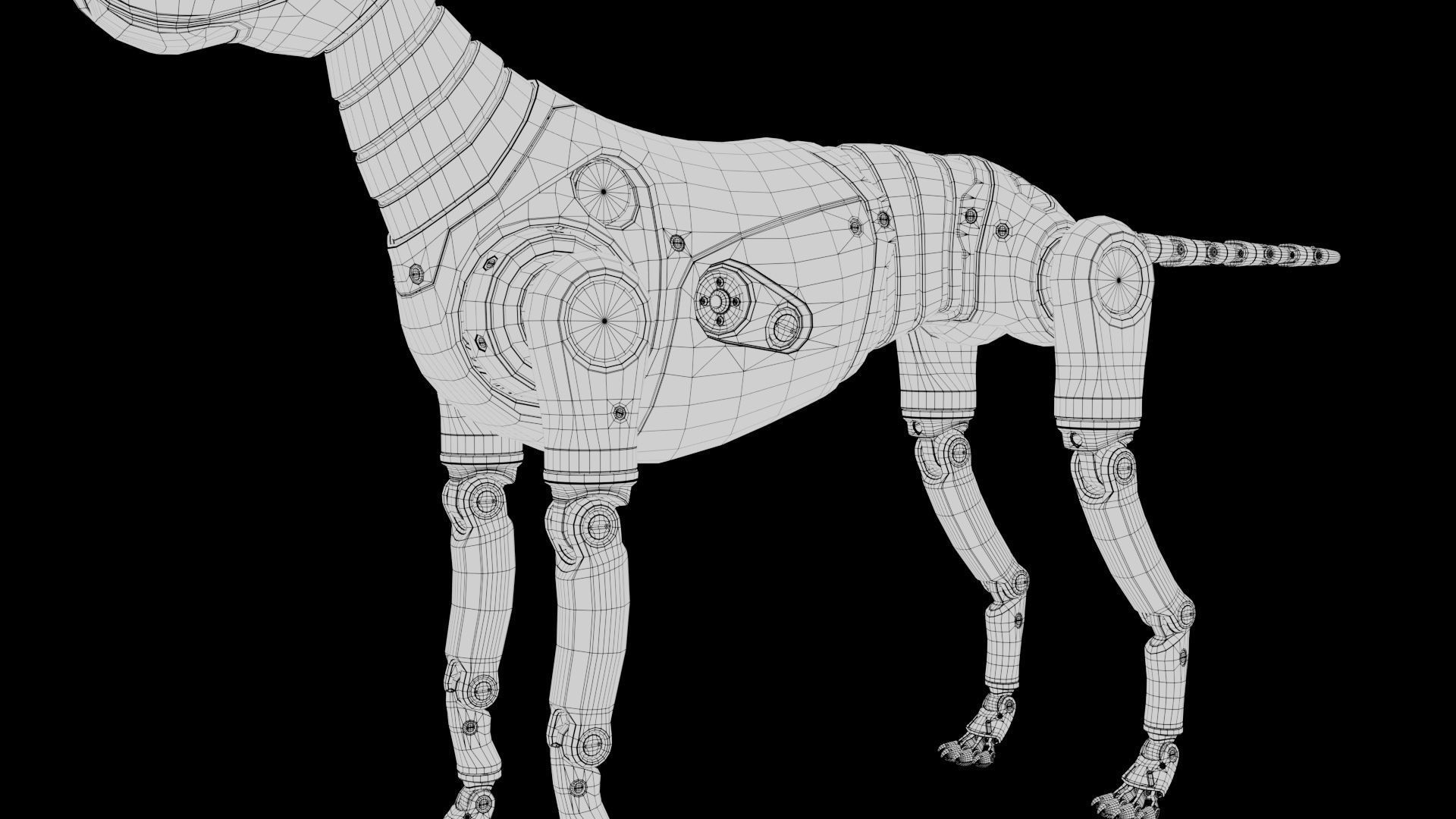 Dummy Robot Dog 3D model_24