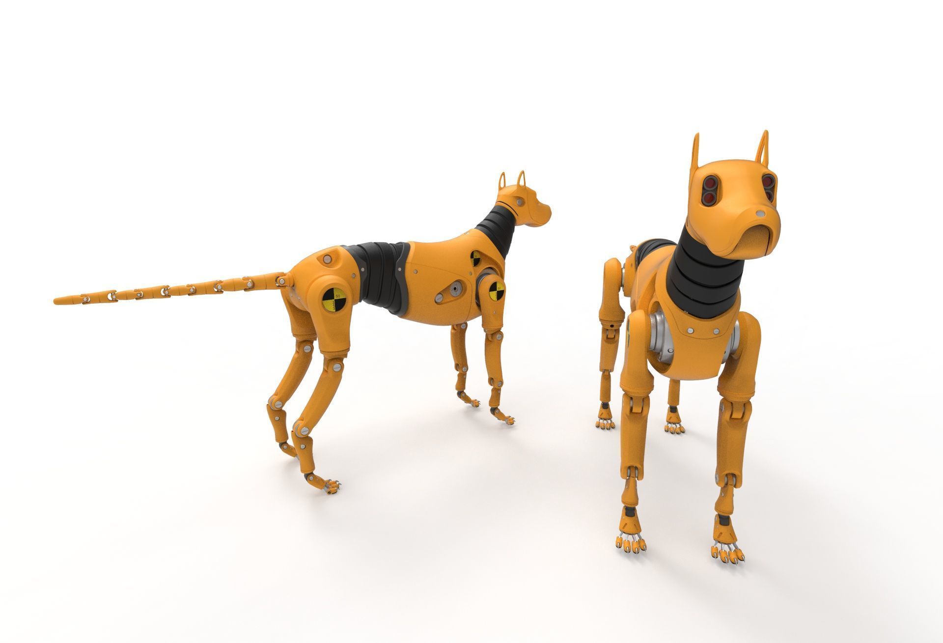 Dummy Robot Dog 3D model_2