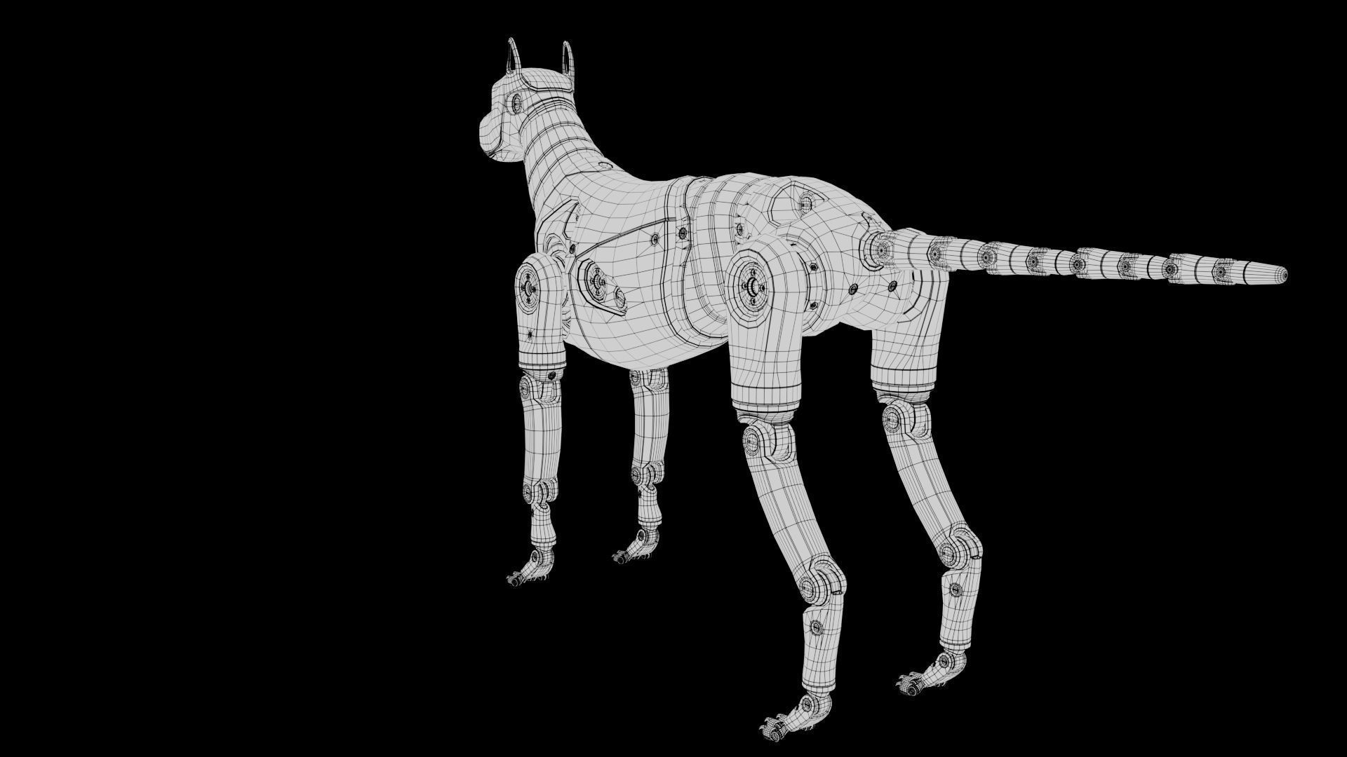 Dummy Robot Dog 3D model_18