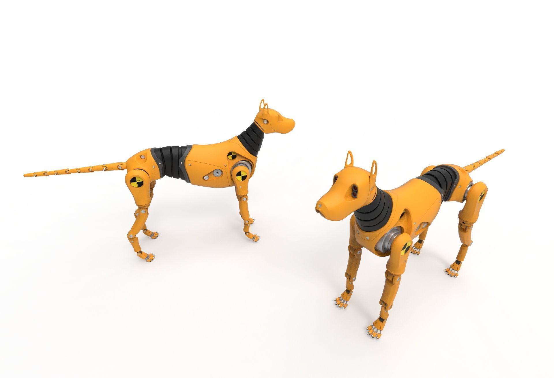 Dummy Robot Dog 3D model_16