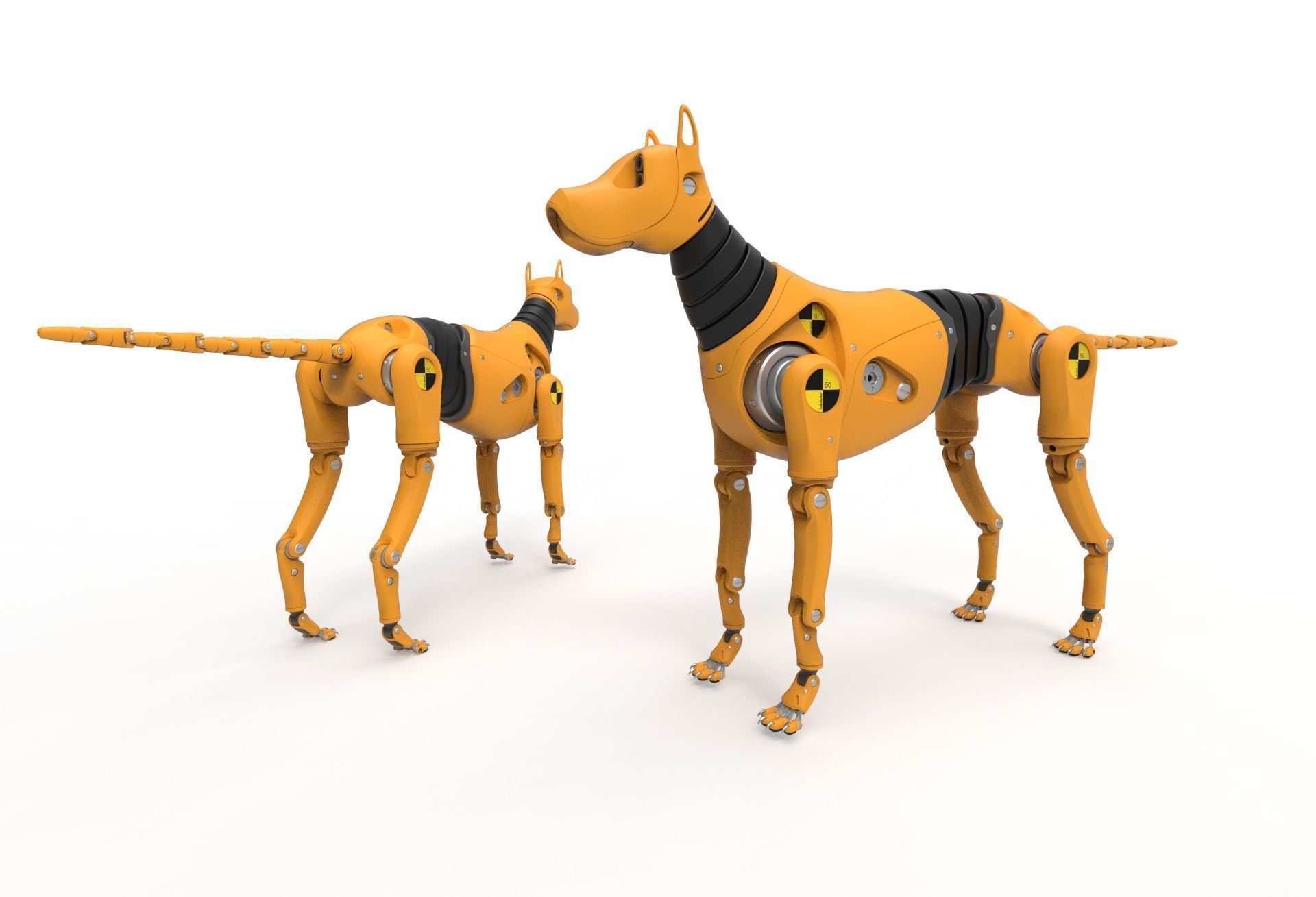 Dummy Robot Dog 3D model_1