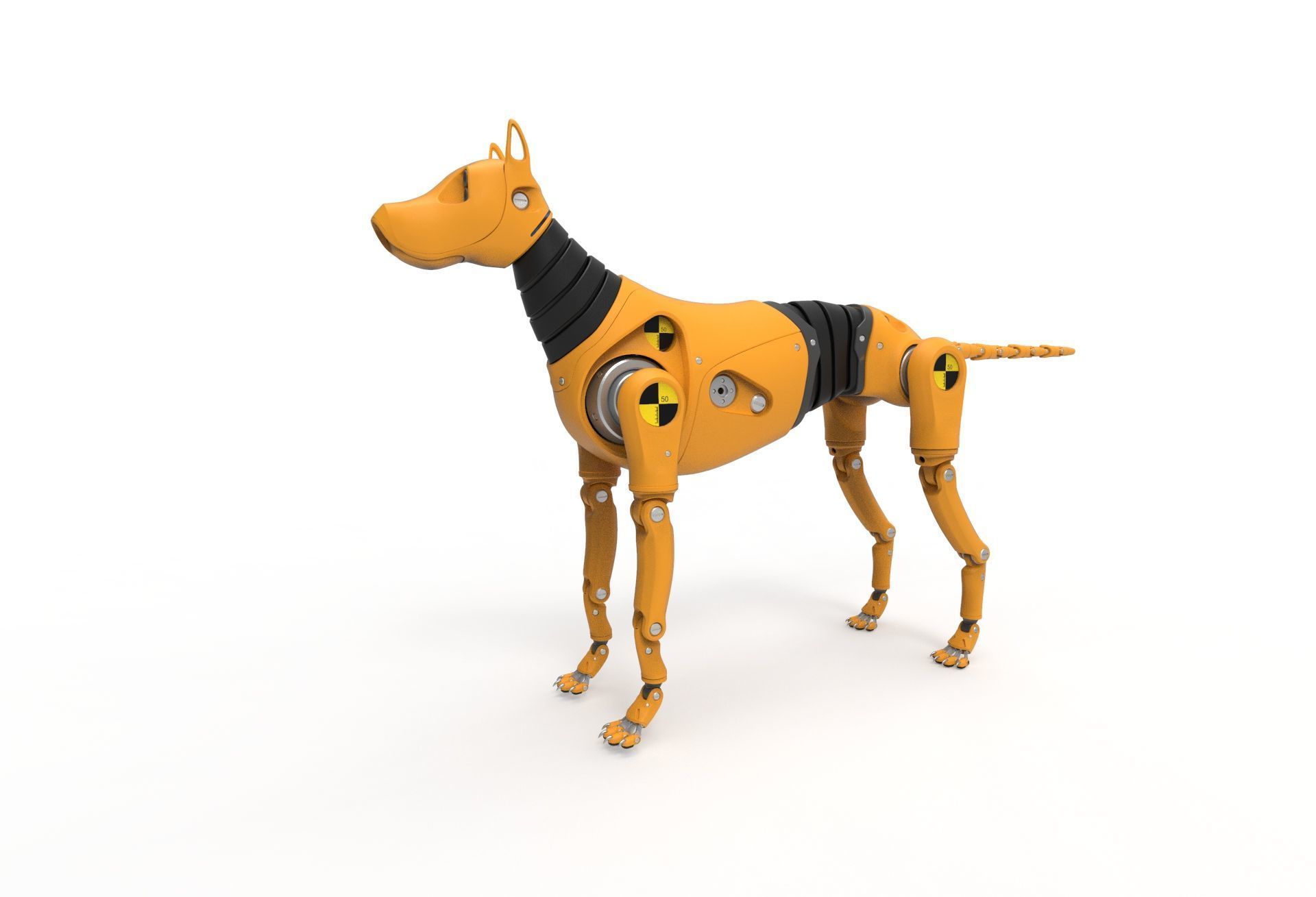 Dummy Robot Dog 3D model_10