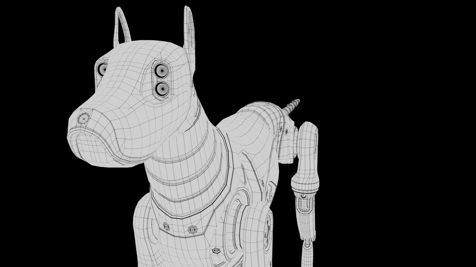 Dummy Robot Dog 3D model_19