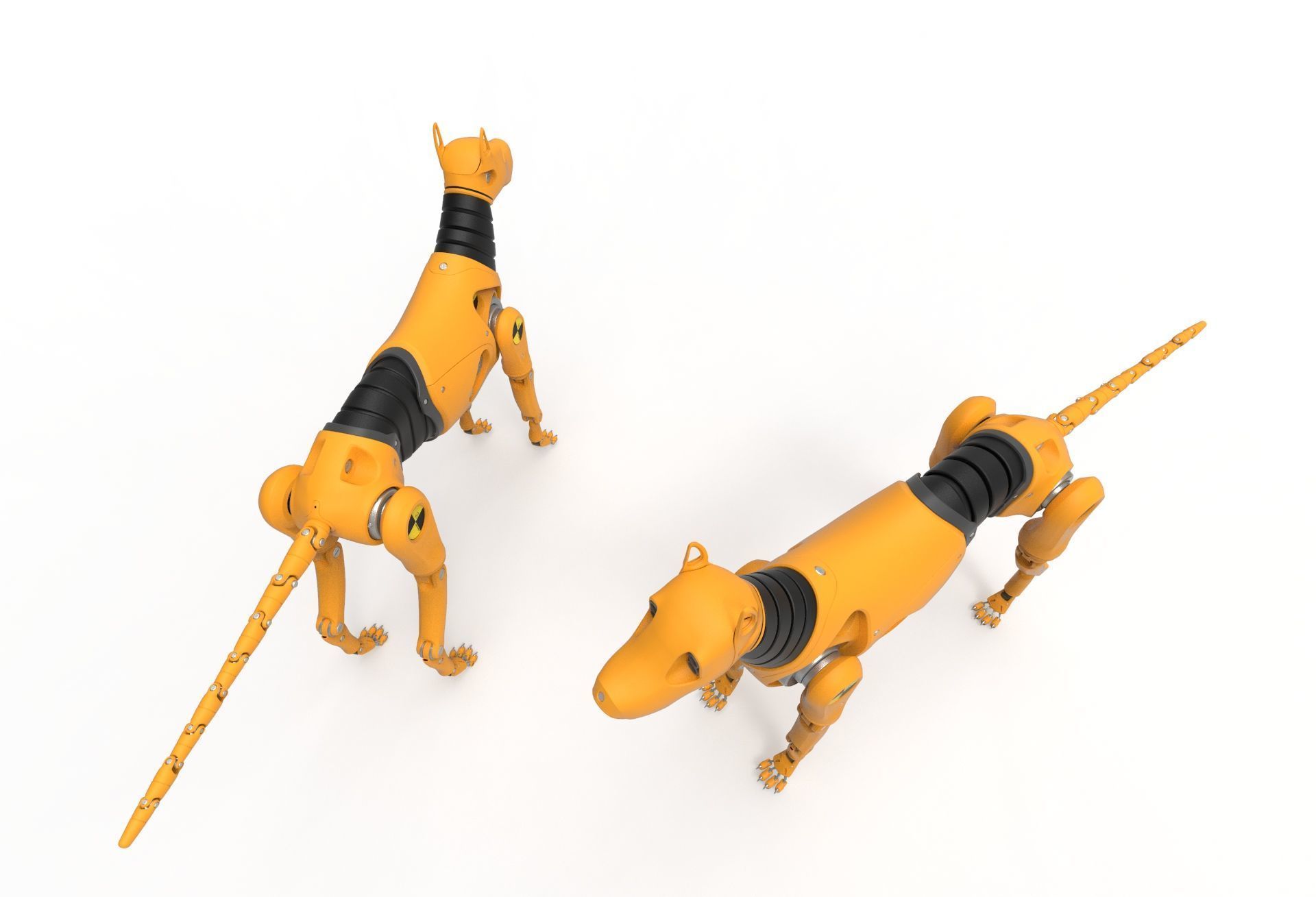 Dummy Robot Dog 3D model_9
