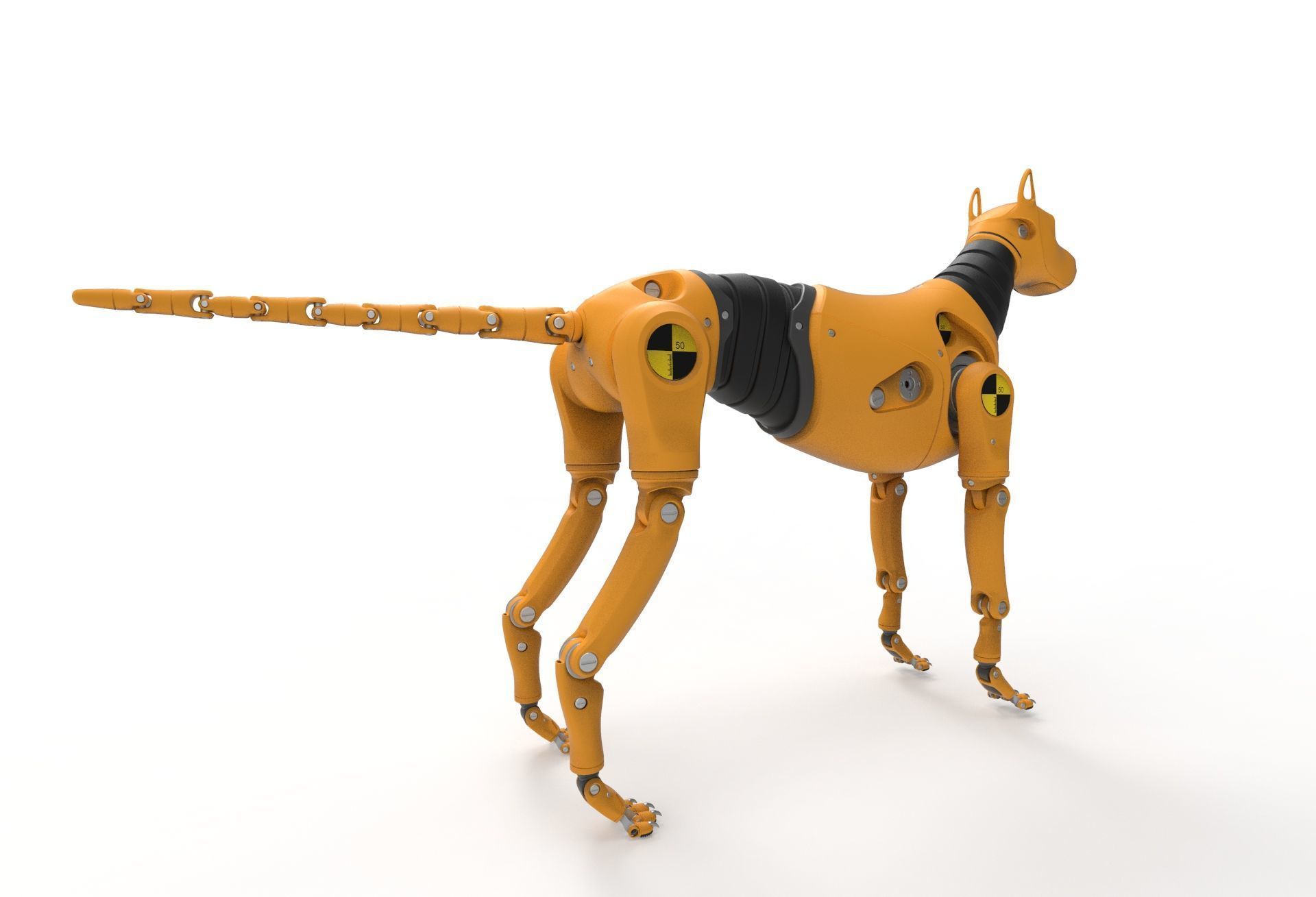 Dummy Robot Dog 3D model_4